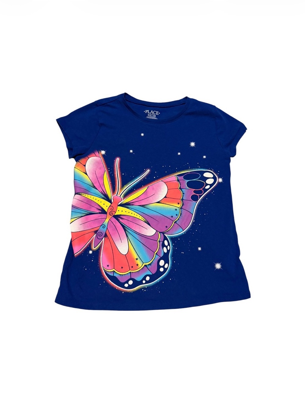 Blue Butterfly Graphic Tee